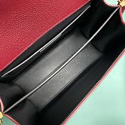 Saint Laurent Cassandra Medium Bag in Red 24x10x19.5cm - 3