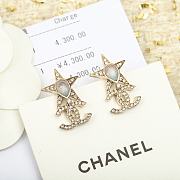 Chanel 23p Five-pointed Star Double C Earrings - 5