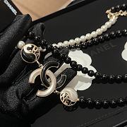 Chanel Goose 23C Black and White Pearl Necklace - 3