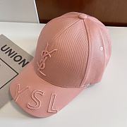 Saint Laurent Hat in Pink - 5