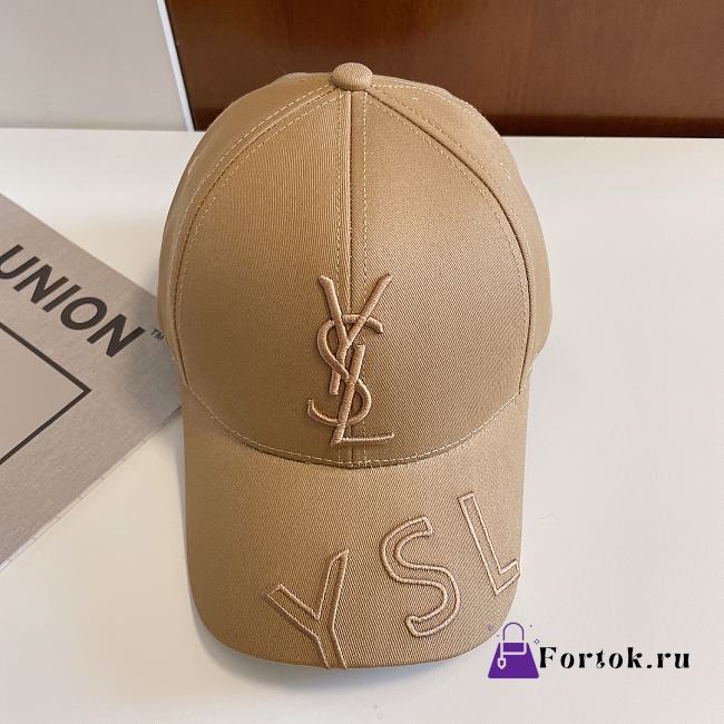 Saint Laurent Hat in Beige - 1