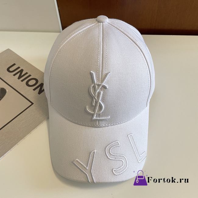 Saint Laurent Hat in White - 1