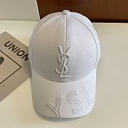 Saint Laurent Hat in White - 1