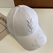 Saint Laurent Hat in White - 3