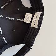Saint Laurent Hat in Black - 5