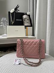 Chanel Classic Flap Bag in Pink Silver Hardware 25.5cm - 6