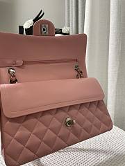 Chanel Classic Flap Bag in Pink Silver Hardware 25.5cm - 5