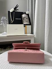 Chanel Classic Flap Bag in Pink Silver Hardware 25.5cm - 2