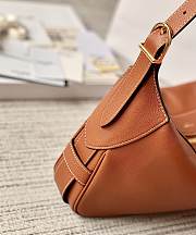 Celine Medium Romy In Supple Calfskin Brown Bag 34x16x5cm - 4