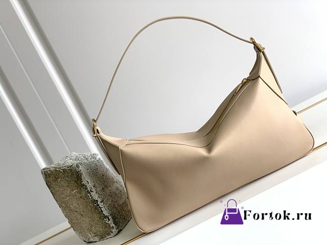 Celine Medium Romy In Supple Calfskin Beige Bag 34x16x5cm - 1