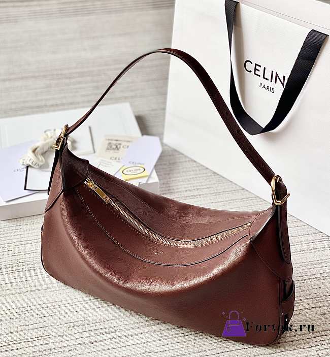 Celine Medium Romy In Supple Calfskin Red Bag 34x16x5cm - 1