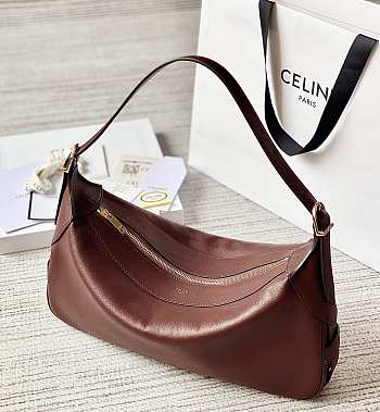 Celine Medium Romy In Supple Calfskin Red Bag 34x16x5cm