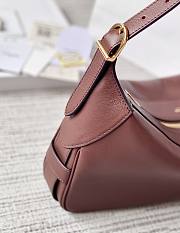 Celine Medium Romy In Supple Calfskin Red Bag 34x16x5cm - 5