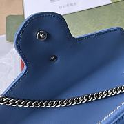 Gucci GG Marmont Matelassé Bag in Blue 474575 20x13x6cm - 6