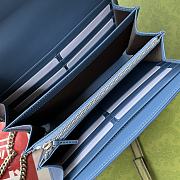 Gucci GG Marmont Matelassé Bag in Blue 474575 20x13x6cm - 3