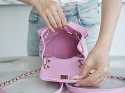 Chanel Small Backpack Grained Shiny Calfskin & Gold-Tone Metal Lilac 16.5×17.5×10 cm - 5