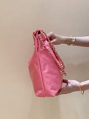 Chanel 22S Calfskin Coral Pink Handbag 35x37x7cm - 3