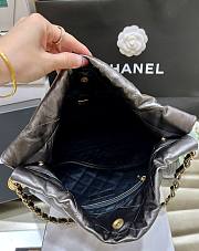 Chanel 22S Calfskin Black Handbag 35x37x7cm - 5