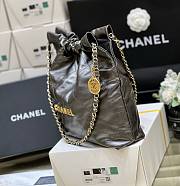 Chanel 22S Calfskin Black Handbag 35x37x7cm - 2