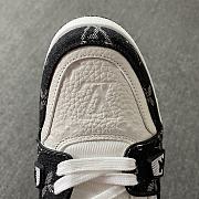 Louis Vuitton Trainer Sneaker White and Black - 2
