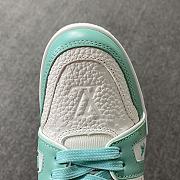 Louis Vuitton Trainer Sneaker White and Green - 5