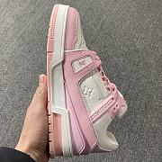 Louis Vuitton Trainer Sneaker White and Pink - 3