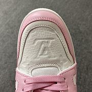 Louis Vuitton Trainer Sneaker White and Pink - 2