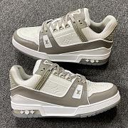 Louis Vuitton Trainer Sneaker White and Grey - 1