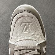 Louis Vuitton Trainer Sneaker White and Grey - 4
