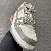 Louis Vuitton Trainer Sneaker White and Grey - 3