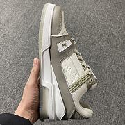 Louis Vuitton Trainer Sneaker White and Grey - 2