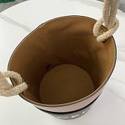 Celine Bucket Corde Triomphe Canvas Bag 19x23x19cm - 6