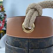 Celine Bucket Corde Triomphe Canvas Bag 19x23x19cm - 2