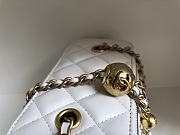 Chanel SS2021 Vanity Case Bag in White 17x9.5x8cm  - 6