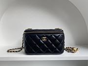 Chanel SS2021 Vanity Case Bag in Black 17x9.5x8cm - 1