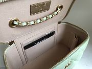 Chanel SS2021 Vanity Case Bag in Light Green 17x9.5x8cm - 4