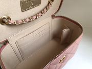 Chanel SS2021 Vanity Case Bag in Pink 17x9.5x8cm - 3