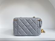 Chanel SS2021 Vanity Case Bag in Grey 17x9.5x8cm - 6