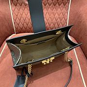 Gucci Padlock GG Medium Shoulder Bag GG Supreme Black Leather 26x18x10cm - 3