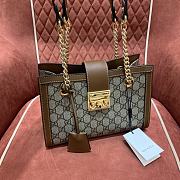 Gucci Padlock GG Medium Shoulder Bag GG Supreme Brown Leather 26x18x10cm - 4