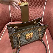 Gucci Padlock GG Medium Shoulder Bag GG Supreme Brown Leather 26x18x10cm - 3
