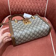 Gucci Padlock GG Medium Shoulder Bag GG Supreme Brown Leather 26x18x10cm - 6