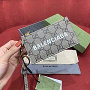 Gucci x Balenciaga The Hacker Project Card Case with Strap Beige/Ebony  - 1