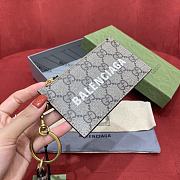 Gucci x Balenciaga The Hacker Project Card Case with Strap Beige/Ebony  - 5