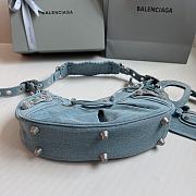 Balenciaga Le Cagole Denim Shoulder Bag 33x16x8cm - 2