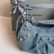Balenciaga Le Cagole Denim Shoulder Bag 33x16x8cm - 5