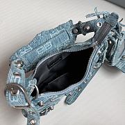 Balenciaga Le Cagole XS BB Monogram Denim Shoulder Bag 26x16x6cm - 4