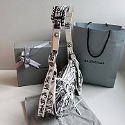 Balenciaga Le Cagole Xs Shoulder Bag Graffiti White 33x16x8cm - 2