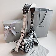 Balenciaga Le Cagole Xs Shoulder Bag Graffiti Black 26x12x6cm - 6