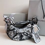 Balenciaga Le Cagole Xs Shoulder Bag Graffiti Black 26x12x6cm - 3